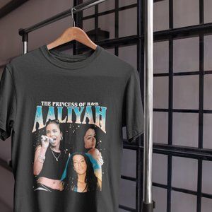 Aaliyah Vintage Graphic R&B Singer T-Shirt